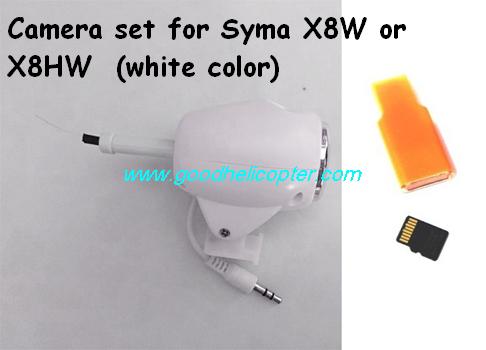 SYMA-X8-X8C-X8W-X8G Quad Copter parts X8W and X8HW Camera set + TF card + card reader (white color)